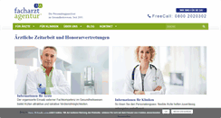 Desktop Screenshot of facharztagentur.de